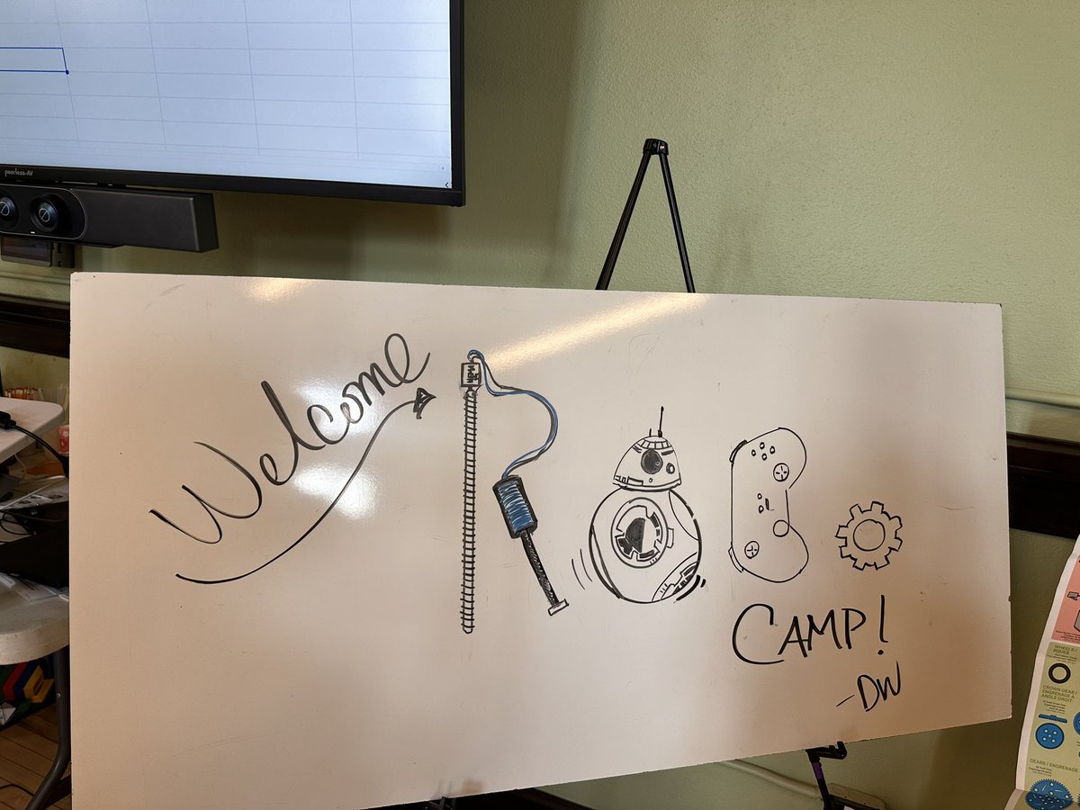 DarkSideRobots's tweet image. Dark Side Robotics’s Mid-Ohio Valley Robo Camp Day 1: campers created team flags, got introduced to robotics, and build their base robot! 🤖