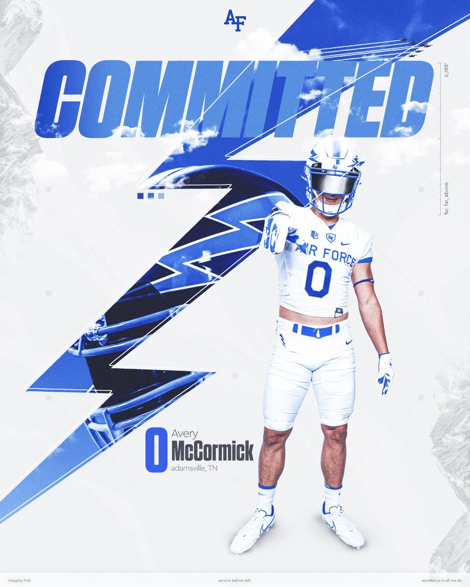 100% COMMITTED 🔵⚪️🎖️🛫🙏
<a href="/AF_Football/">Air Force Football</a>  (Air Force Academy ) <a href="/CoachTCalhoun/">Troy Calhoun</a>  <a href="/Coach_DGibson/">Deonté Gibson</a>  <a href="/CoachTimHorton/">Tim Horton</a> <a href="/CoachAlexMeans/">Alex Means</a> <a href="/FSLElite_/">FSL Elite Training Facility</a> <a href="/Rivals/">Rivals</a> @SeanW_Rivals <a href="/247Sports/">247Sports</a> <a href="/On3Recruits/">Follow @Rivals</a> <a href="/west10sports/">West Tennessee High School Athletics</a>