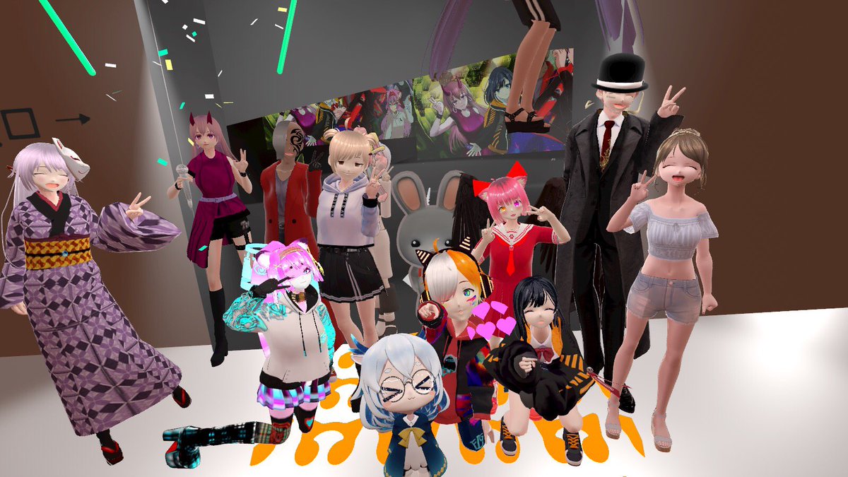 FreeperV's tweet photo. #cluster #Freeper #FLIVEGYM #NoahVerseSingularity #しちべえ #テイラ #みさわ #ろーすとぽてと #Syringa #VAuM #VRDance #AI #Music https://t.co/VWtEvrVPYy