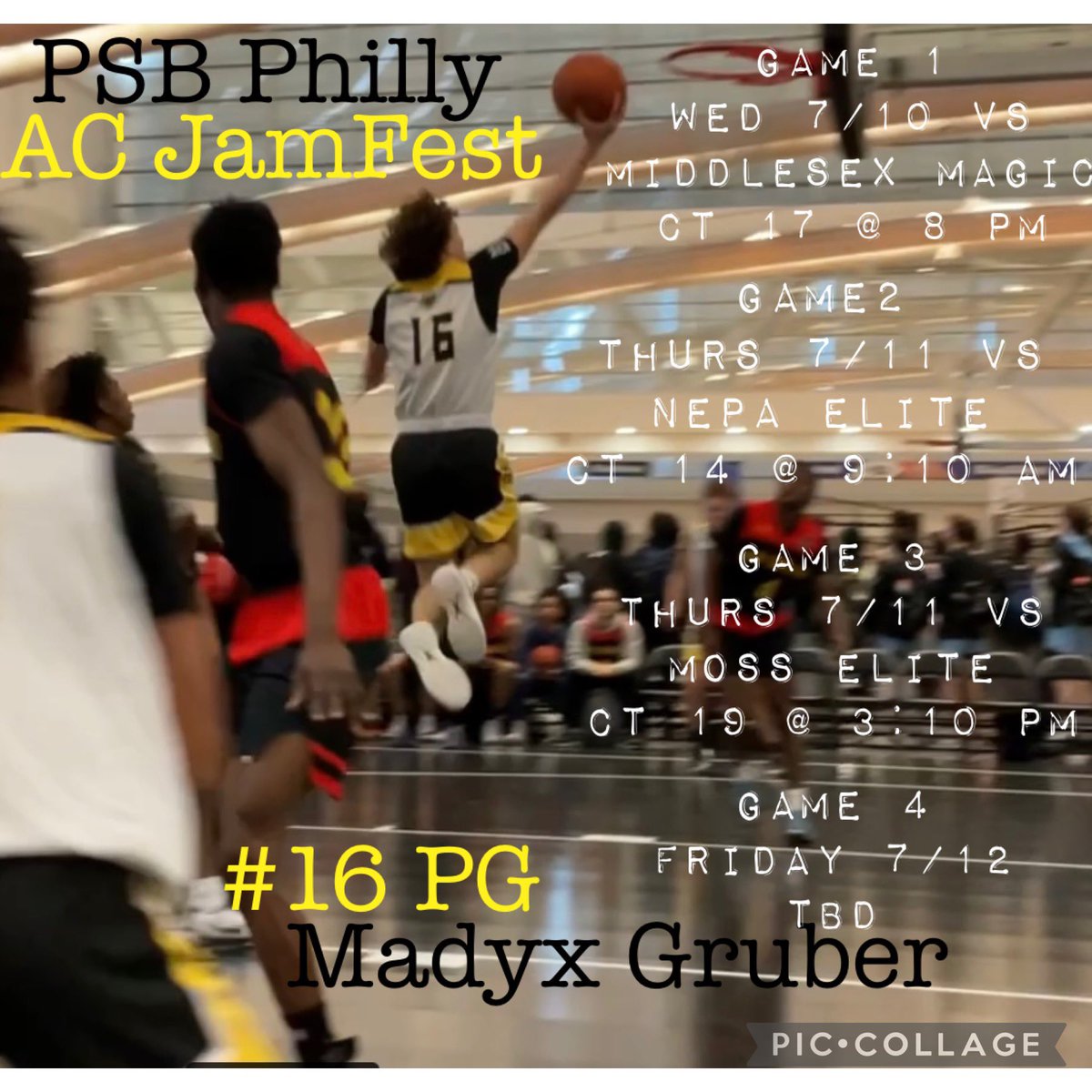 ✨Madyx Gruber
5’11” PG c/o 2025
HS: Wilson West Lawn
AAU: PSB Philly
Highlights: hudl.com/v/2Njm3e
YouTube: @jaimegruber6623 highlights
**check out the AC schedule!!!
<a href="/madyx_gruber/">Madyx Gruber</a>