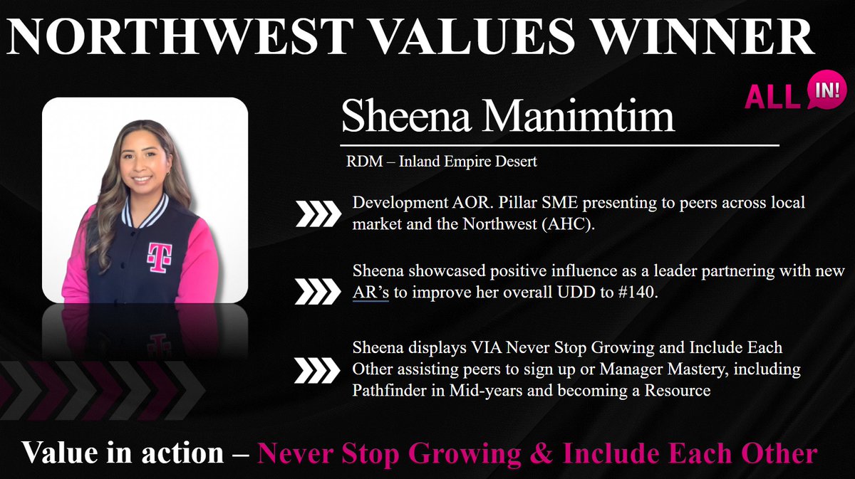 Hey there <a href="/MetroByTMobile/">Metro by T-Mobile</a> <a href="/TMobile/">T-Mobile</a> Family, Help me recognize our rockstar who lives, moves and breathes the Values.  We all know her as the "Path Finder" Guru, but we should call her the TRAILBLAZER!  If you are not following Sheena...  &gt; <a href="/Sheenamarie1203/">Sheenamarie</a>