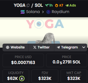 SolanaYogaCat's tweet photo. We are trending on dexscreener!  
https://t.co/5i26IKwCnl https://t.co/LXSkbBcGzq