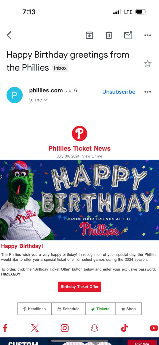 Mary_R94's tweet photo. @Phillies I wish I could use my ticket offer when the Phils come to Pittsburgh next weekend :( I’m just a long lost Phils girl living in the Burgh. https://t.co/OuTydHaIIh