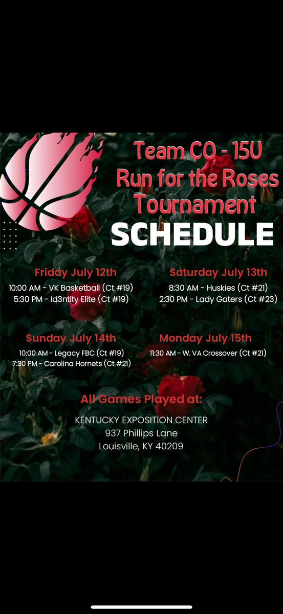 Kentucky here we come!!