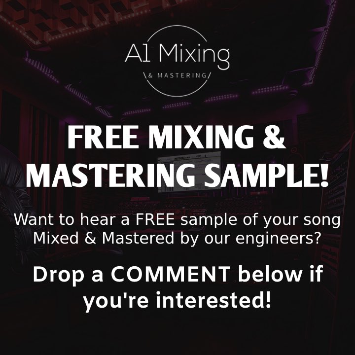 Would you like a FREE Mixing &amp; Mastering sample for your music? We’re offering one per artist for a limited time! 🎚💿

Drop a reply below if you’re interested!