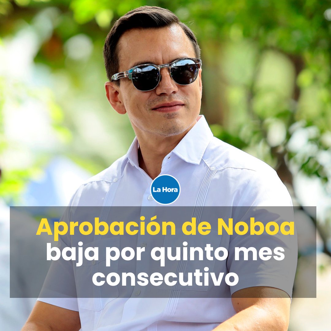 De 81,4% a 55,6% ha pasado la aprobación del presidente Daniel Noboa, según la encuestadora Cedatos 👀. ¿Por qué? 👉 bit.ly/3VZ1Ens
