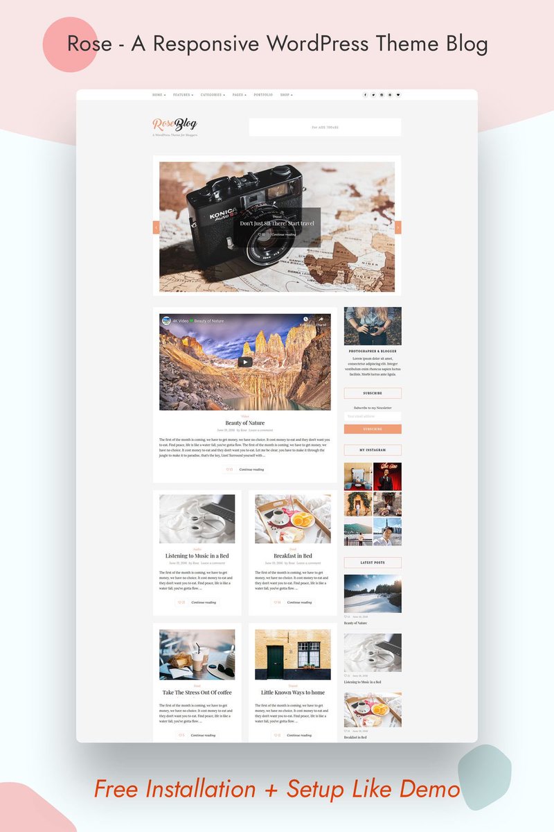 aztheme's tweet photo. ROSE is a clean and minimal Wordpress Blog Theme.

Download:  https://t.co/WXkIHJIayU

#blogtemplate #blogtheme #fashionblog #instagram #lifestyle #minimalblog #themewordpress #wordpress #wordpressblog #wordpressblogtheme #wordpressresponsive #wordpresstemplate #wordpresstheme https://t.co/IORCWwc7xV