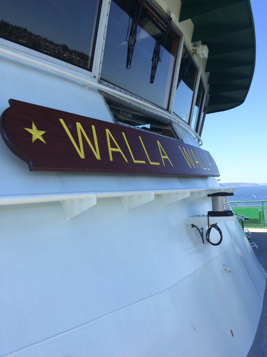 wsferries's tweet photo. The 144-car #Chimacum will replace the 188-car #WallaWalla as our only vessel on our #Seattle/#Bremerton route on Wed 7/10 so the latter can undergo needed repairs. The 90-car #Sealth will replace Chimacum on our #Bainbridge run. The work is expected to take 1 to 2 days. https://t.co/FhIloCXbvk