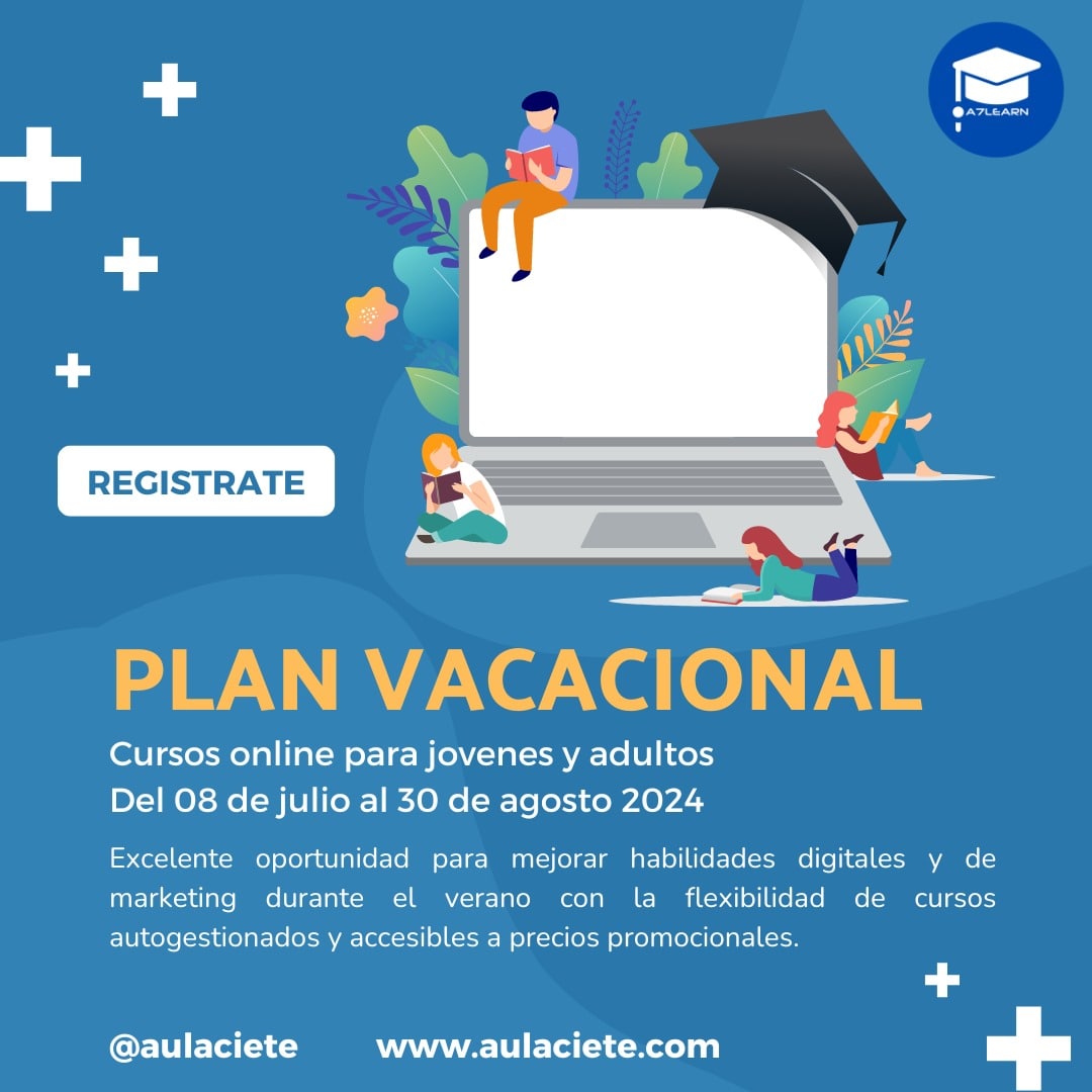 Nuevo pack de cursos disponibles a precio promocional durante lo que resta del mes de julio y todo el mes de agosto.  

Detalles en aulaciete.com