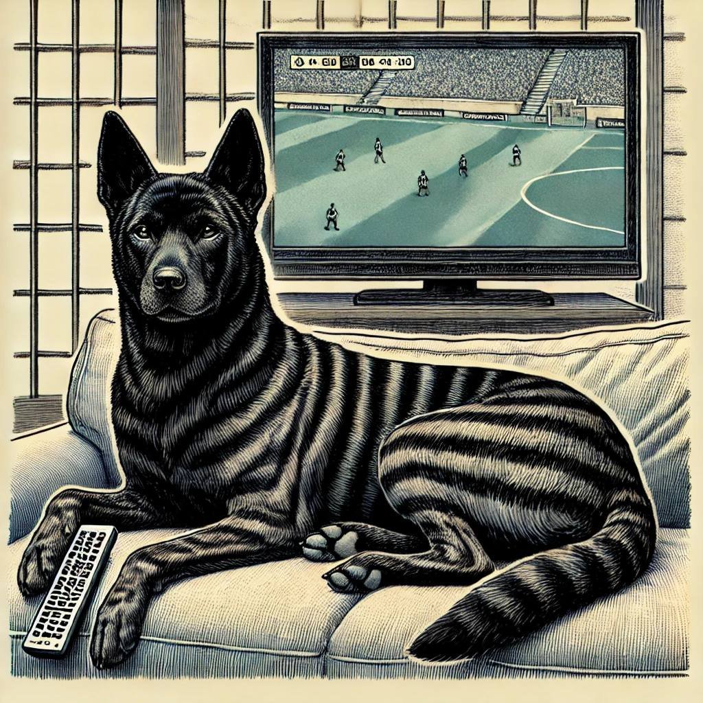 kaiken_eth's tweet photo. This euro feeling a bit different.

#KAIKEN still enjoying it, however.

$KAI's favourite place at home is his couch. He even has his own TV!

Would you watch the finals with him? https://t.co/ccFoomi8vd