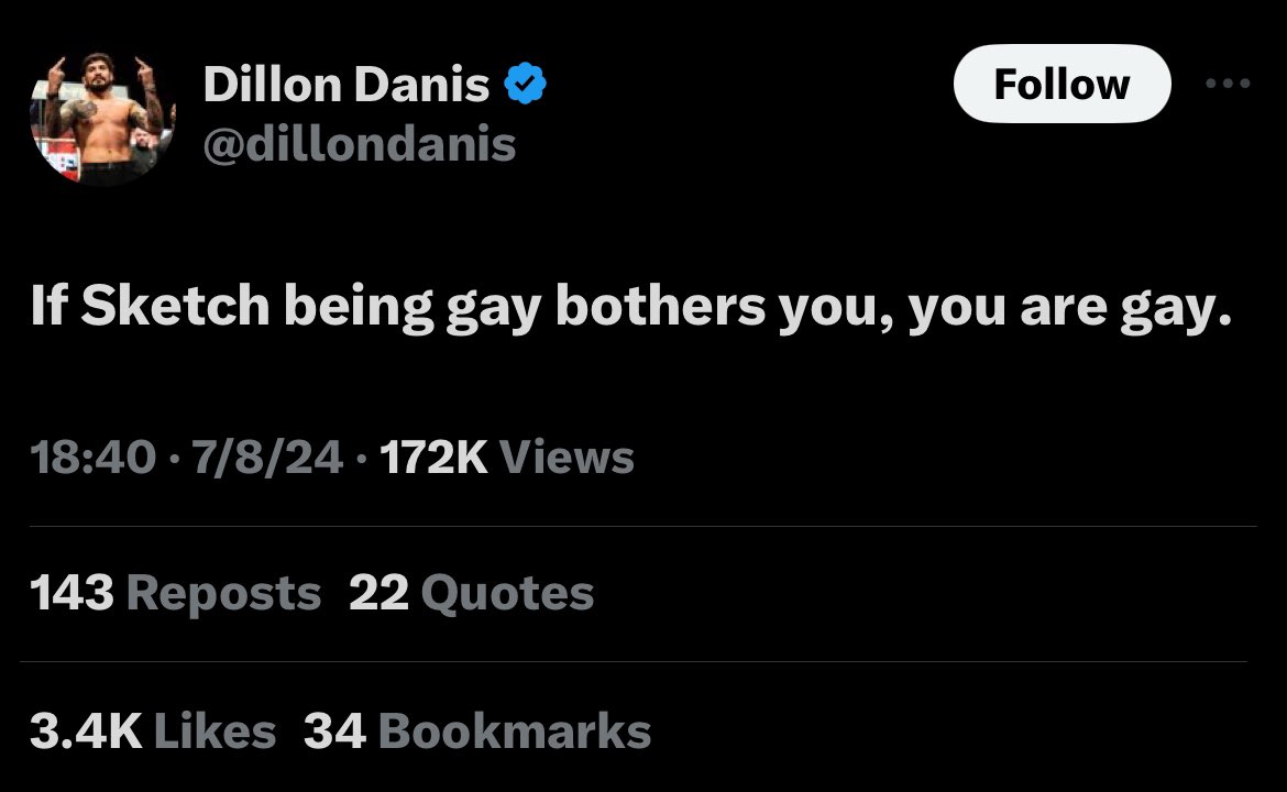 DramaAlert's tweet image. Thread of celebrities and influencers supporting sketch. ❤️

1. Dillon Danis