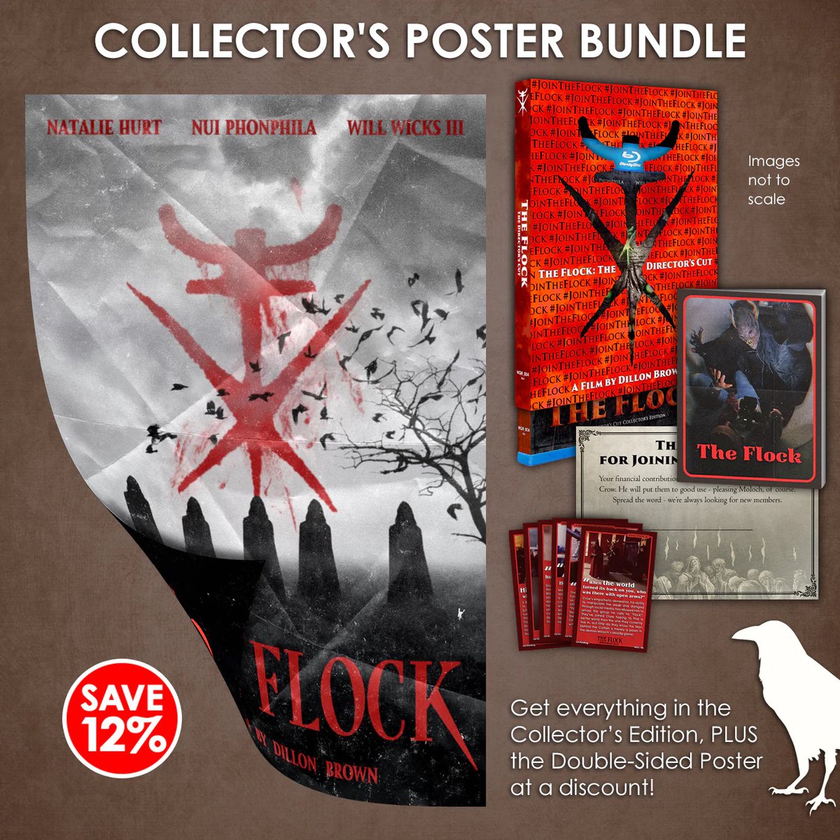 disc_connected's tweet photo. ***ANNOUNCEMENT***
Now available to order on Blu-ray from #NotQuiteReality: #TheFlock (2022)!
A mysterious cult leader, Crow, and his group called “The Flock” have taken up residence in the desert, and people are turning up missing. This has attracted the attention of https://t.co/iNY0R9QsO3