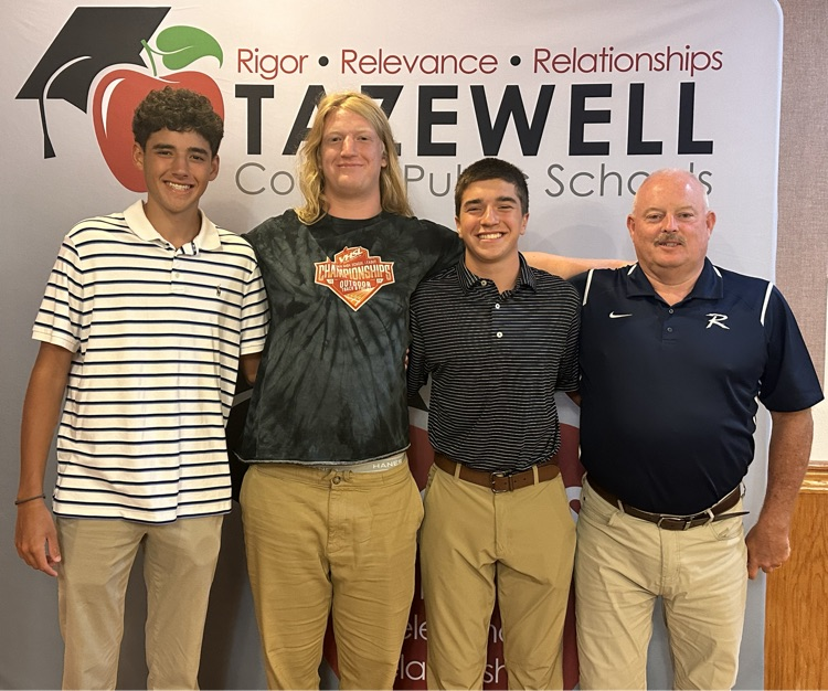 TCPSchools's tweet photo. Jack Clem, Ezekiel Mullins, &amp; Cooper Hurst were recognized at the board meeting for their accomplishments! Jack was state champion in tennis singles and state runner-up in doubles. Ezekiel was state runner-up in the shot put. Cooper was also a state runner-up in tennis doubles. https://t.co/UoiCEgajse
