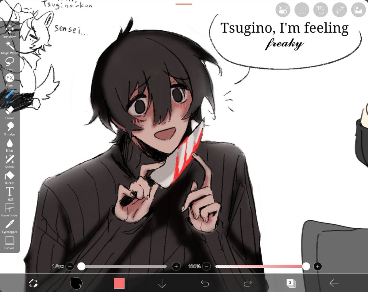 myukoko1's tweet photo. Cryn wants us to forfeit all right over our ocs so how about cryn u forfeit rights over ur #zeno art (deserved bitch) https://t.co/R4oVm0seB3