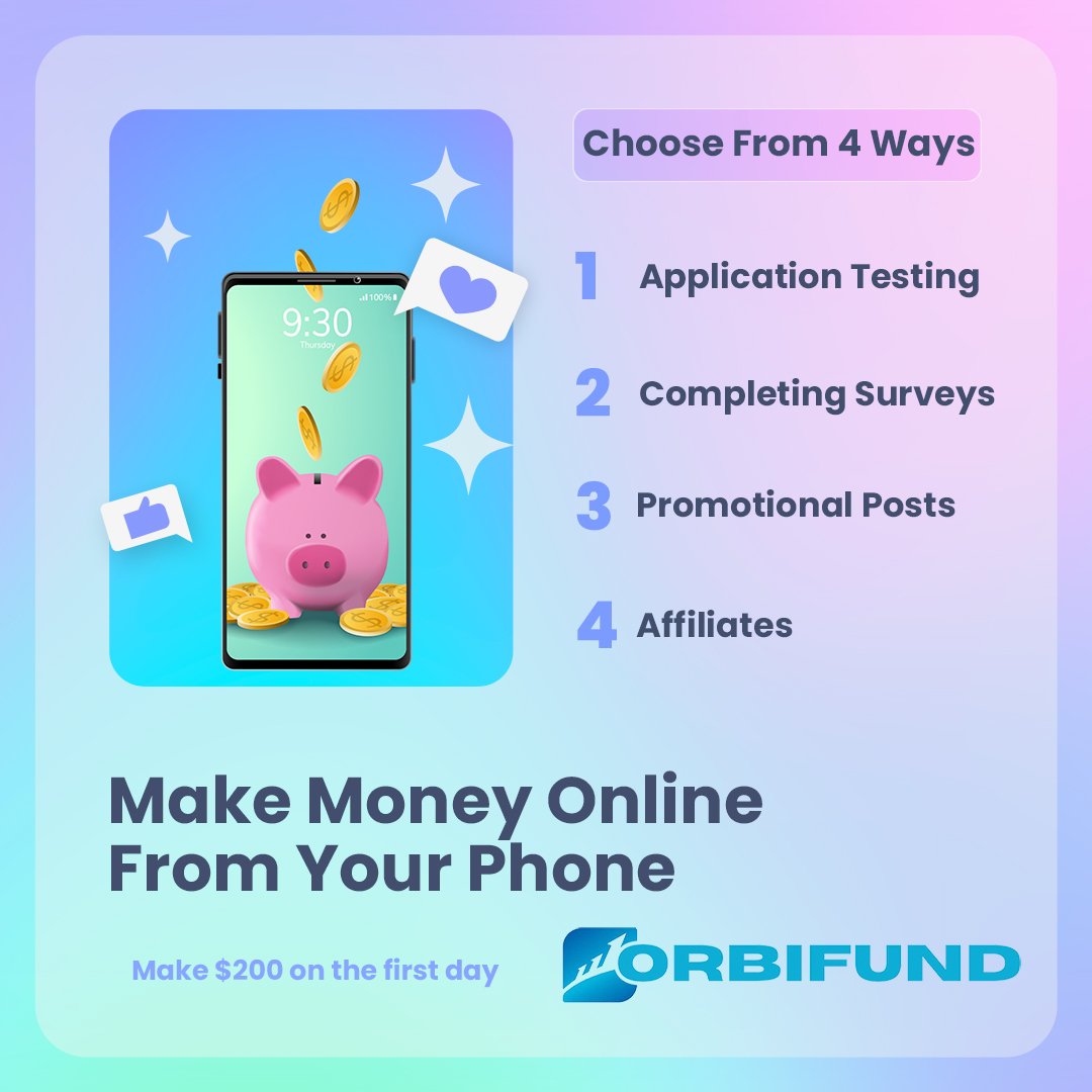 MrsSpooky1313's tweet photo. Want to make $200 today? I have already made $794.75 just by using my social media accounts and completing tasks as simple as playing games! Join Orbifund through my link and get a $15 signup bonus - https://t.co/bviDBtZSLB https://t.co/GPFlDca4Tp