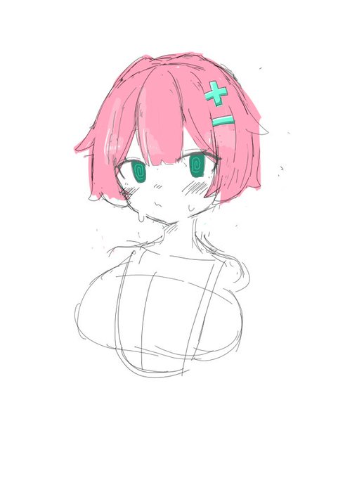 寄生ふたなりちゃんのデザインを考えてた…こっから一生進まん
髪もっと長くてもいかも 