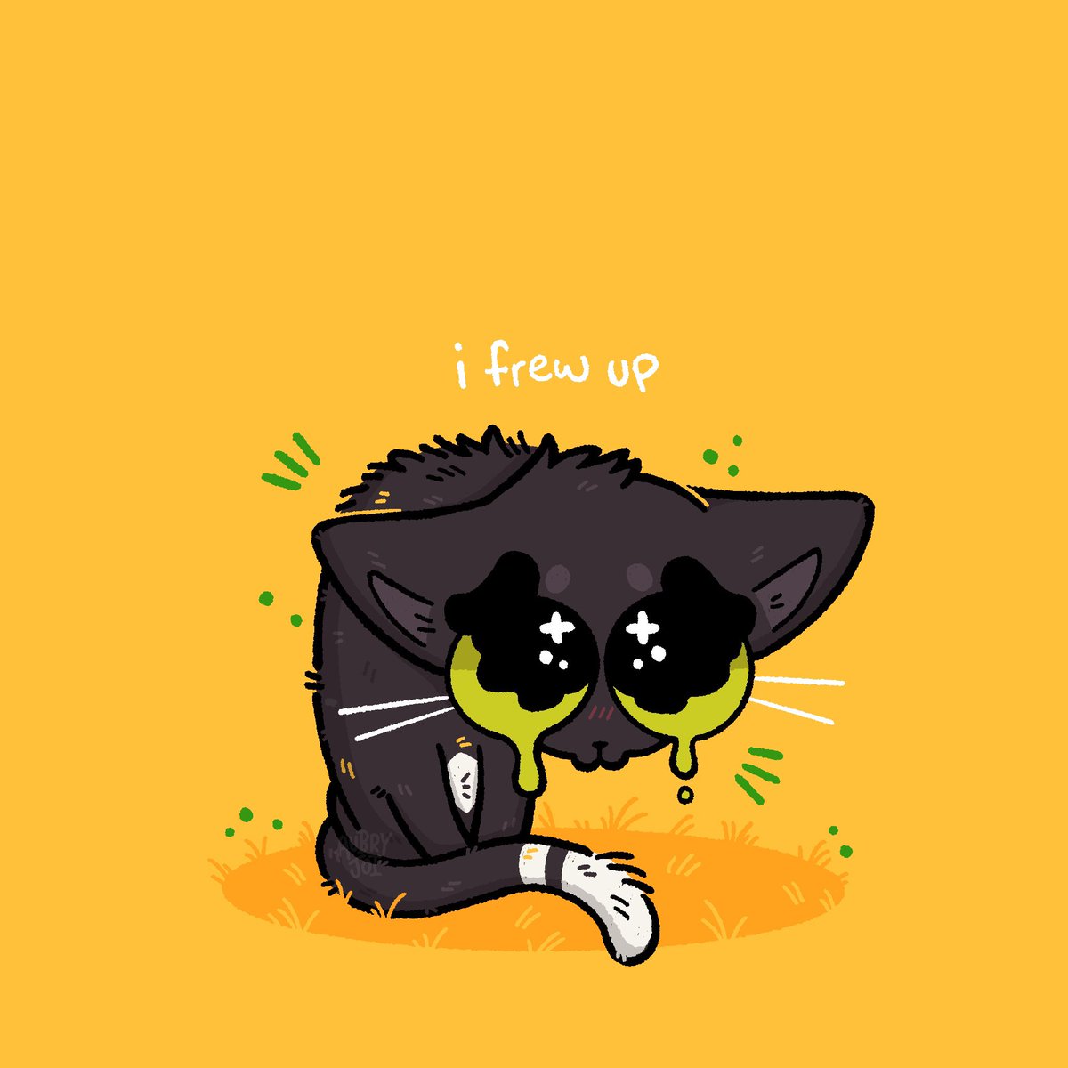 His tummy hurts 🥺