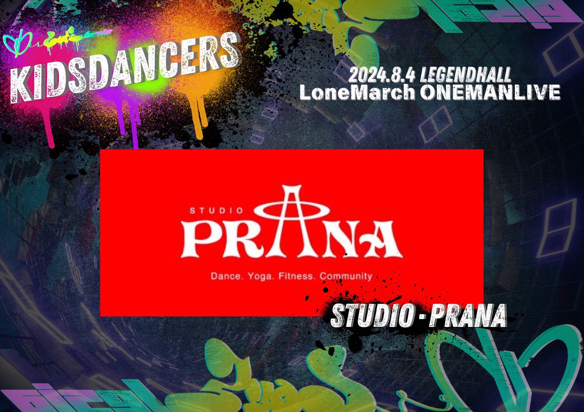 【INFO】
LoneMarch ONEMAN LIVE "CyberLOVElesia"2024.8.4.
DANCERS PERFORMING ON STAGE LEGENDHALL

STUDIO・PRANA
<a href="/studioprana7581/">STUDIO PRANA</a> 

design <a href="/taiga20020113/">藤木 太雅</a> 

－－－－－－－－－－－－－
🪩2024.8.4(日) LoneMarch ONEMANLIVE "CyberLOVElesia"👾チケット販売中🎮
eplus.jp/sf/detail/4105…