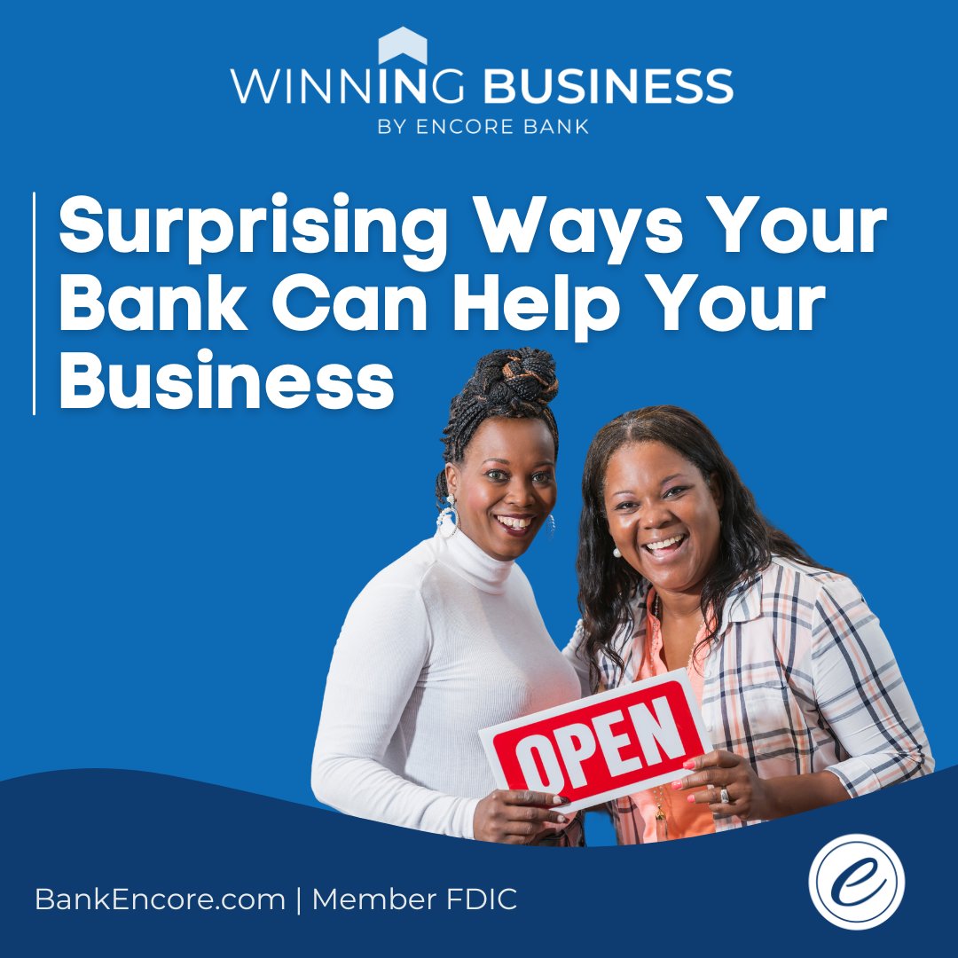 EncoreBank's tweet photo. 🤔 How can your bank become an unexpected hero in your business success story? 🚀 Find out in our latest Winning In Blog!
https://t.co/NQDEZiyctk
#WinningInBusiness #WeWinTogether #BuildingSomethingDifferent https://t.co/ctuxkp6de8
