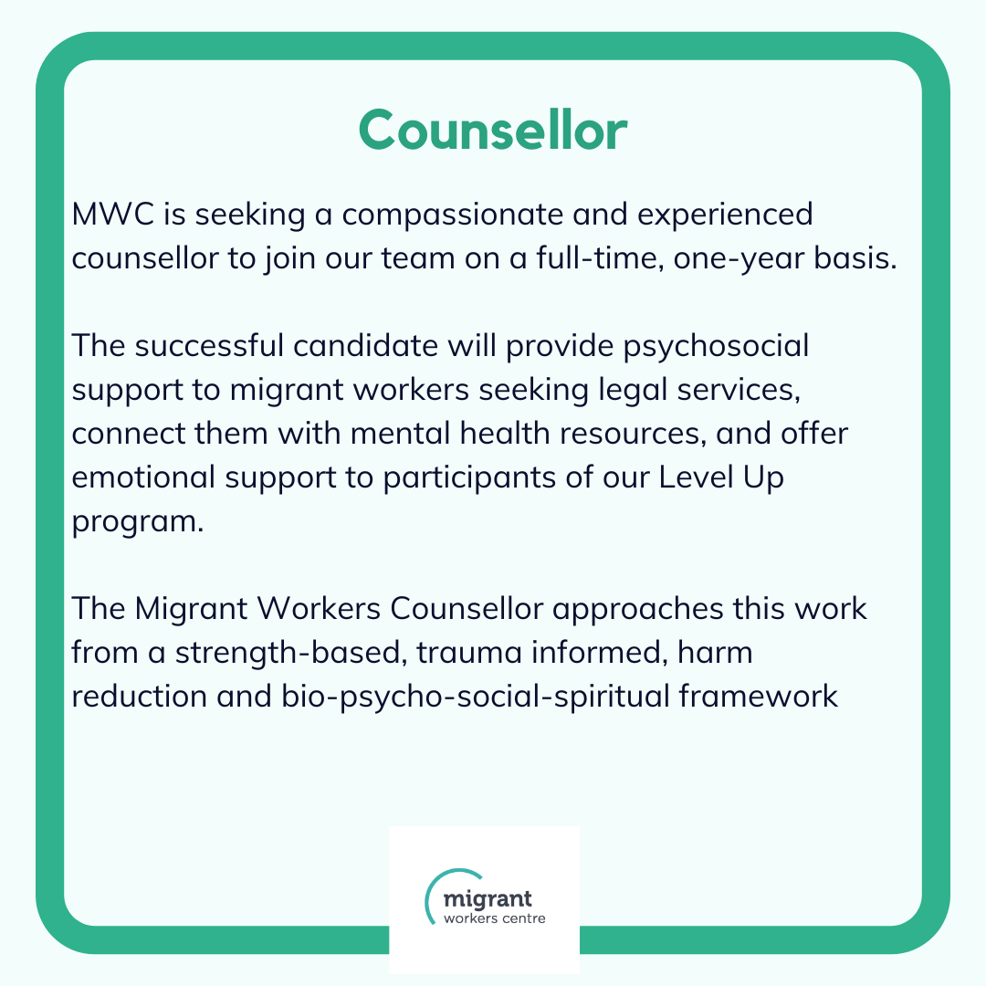 Migrant Workers Centre tweet media