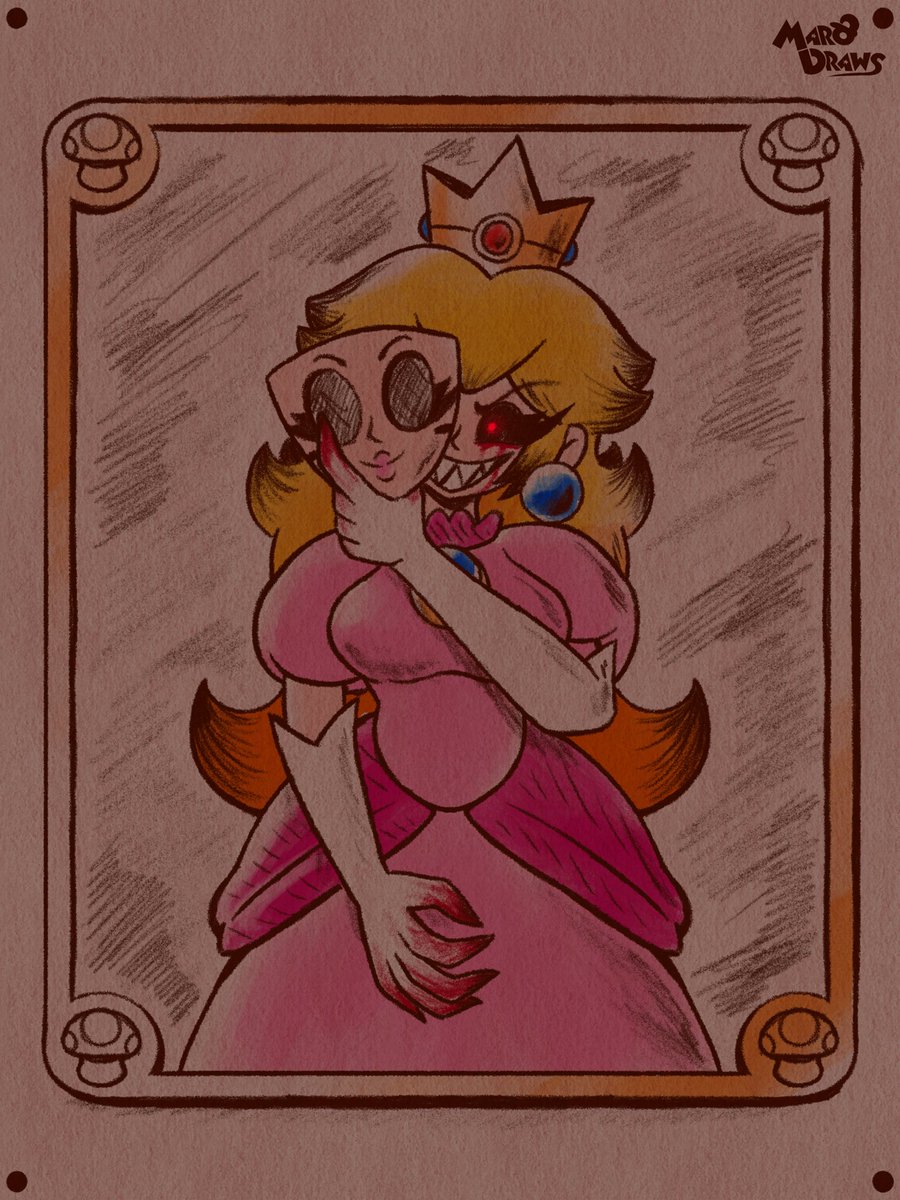 It’s-a-me… Peach doodle ⭐️ (comm @/h16tan9170)