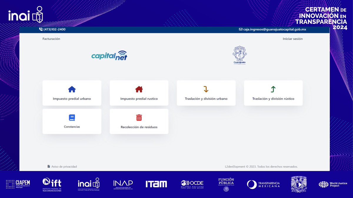 vinculasociedad's tweet photo. 🎙️@GuanajuatoGob postula el sitio web #CAPITALNET, una espiral digital para la rentabilidad ciudadana y que facilita el acceso a servicios públicos por parte de la ciudadanía📈🌟
Visítalo:https://t.co/rS41diaErO
#InnovaciónTransparencia2024
#CapitalDigital https://t.co/ocMgUcgaXP