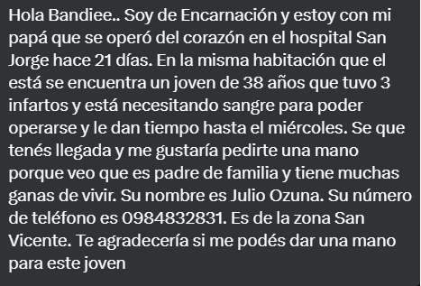 Bandiee's tweet photo. Confío en que le van a dar RT y hacer llegar una mano. https://t.co/wvvKaJTvJ9