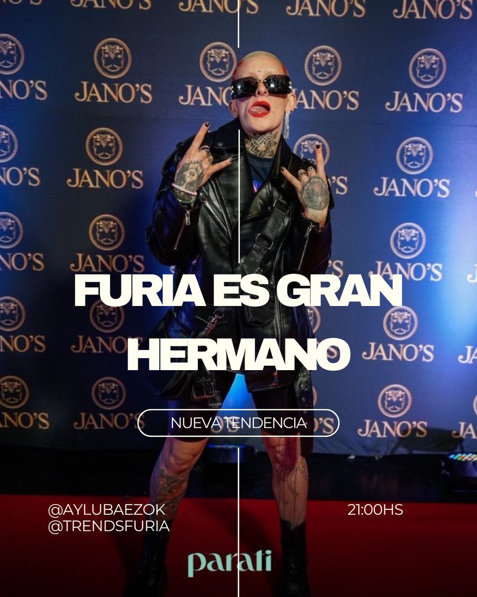 ARRANCAMOS LA TENDENCIA FURIOSOS🔥

Todos comenten 

FURIA ES GRAN HERMANO

#GranFuria #GranHermano