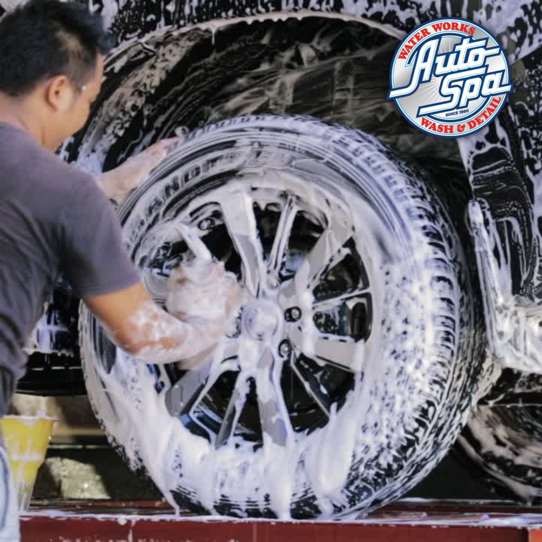 WaterWorksCS's tweet photo. We hand power wash your vehicle to get every nook and cranny clean.  💦💦💦

That’s the Water Works way!
 
#HandWash #AutoSpa #WaterWorksAutoSpa #Cars #CarWashDetailing #CarDetailing #LocalCarWash #CarWash #ColoradoSprings #ColoradoSpringsBusiness https://t.co/KmK5IXW2vZ