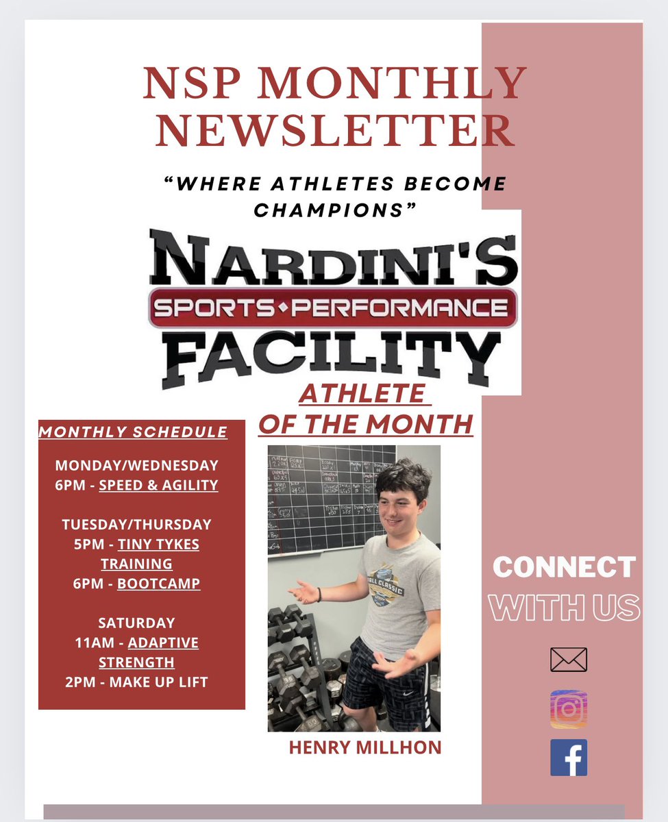 coach_nardini's tweet photo. July’s Newsletter https://t.co/D511FALRwu