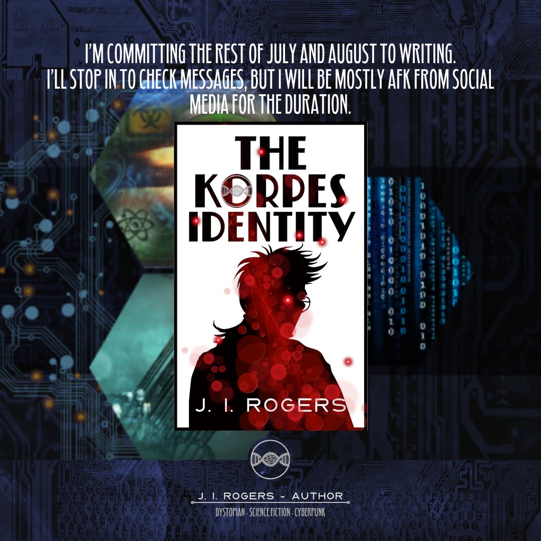 #amwriting #sciencefiction #dystopian #cyberpunk #afkSocialMedia There's a lot going on, so I'm focusing my energies where they're most needed. Hopefully a book emerges from the chaos. Cheers all!