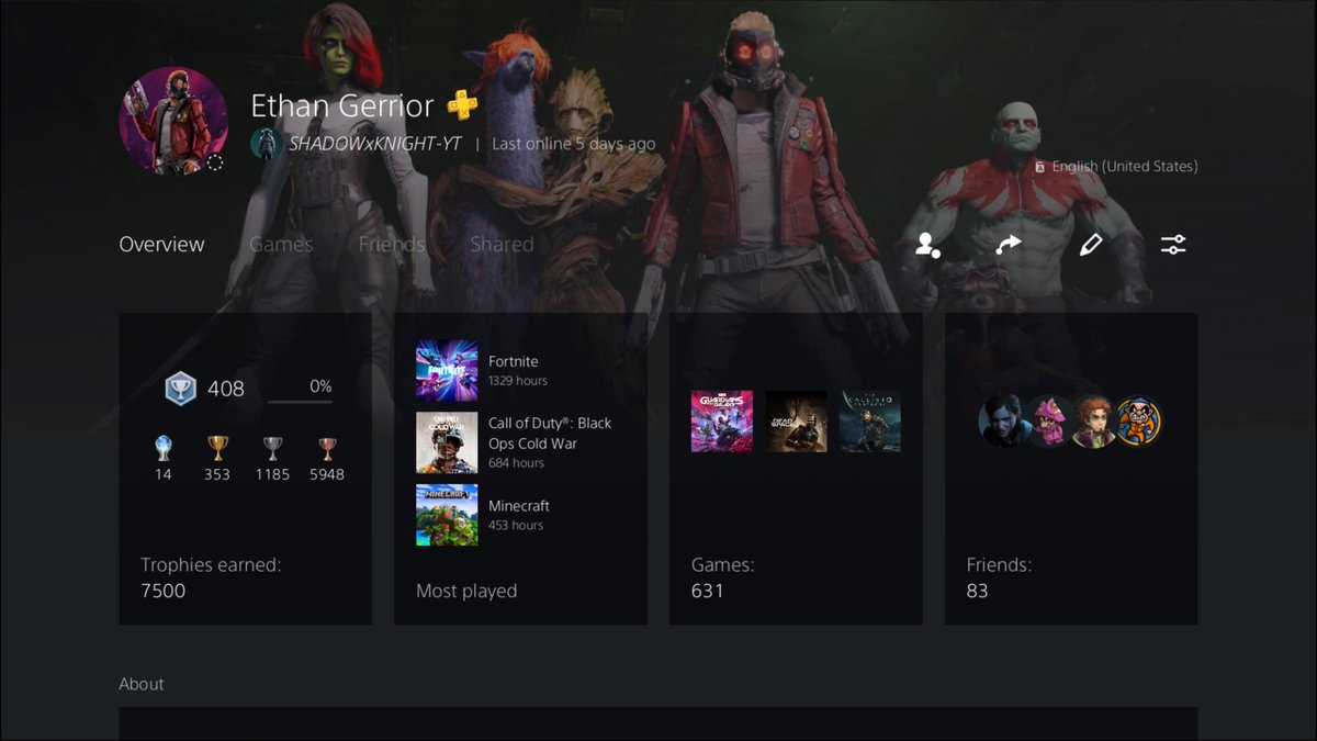 SHADOWxKNIGHT22's tweet photo. #PS5Share #TrophyUpdate #RoadTo8000Trophies https://t.co/13cM9csCiA