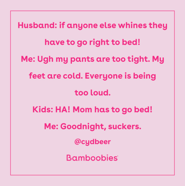 Check and mate! Well played, mama.