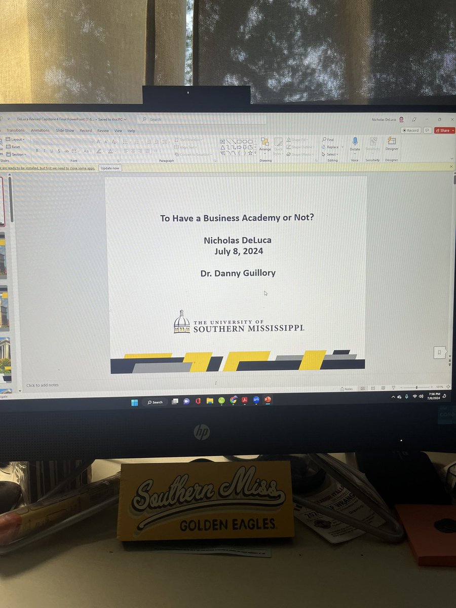 DrNDeLuca's tweet photo. Thank you @BrickSupt and @BrickMemorialHS  for your continuous support as I successfully defended my dissertation for my Ed.D this evening at the University of Southern Misssissippi. https://t.co/FOib7UhqeG