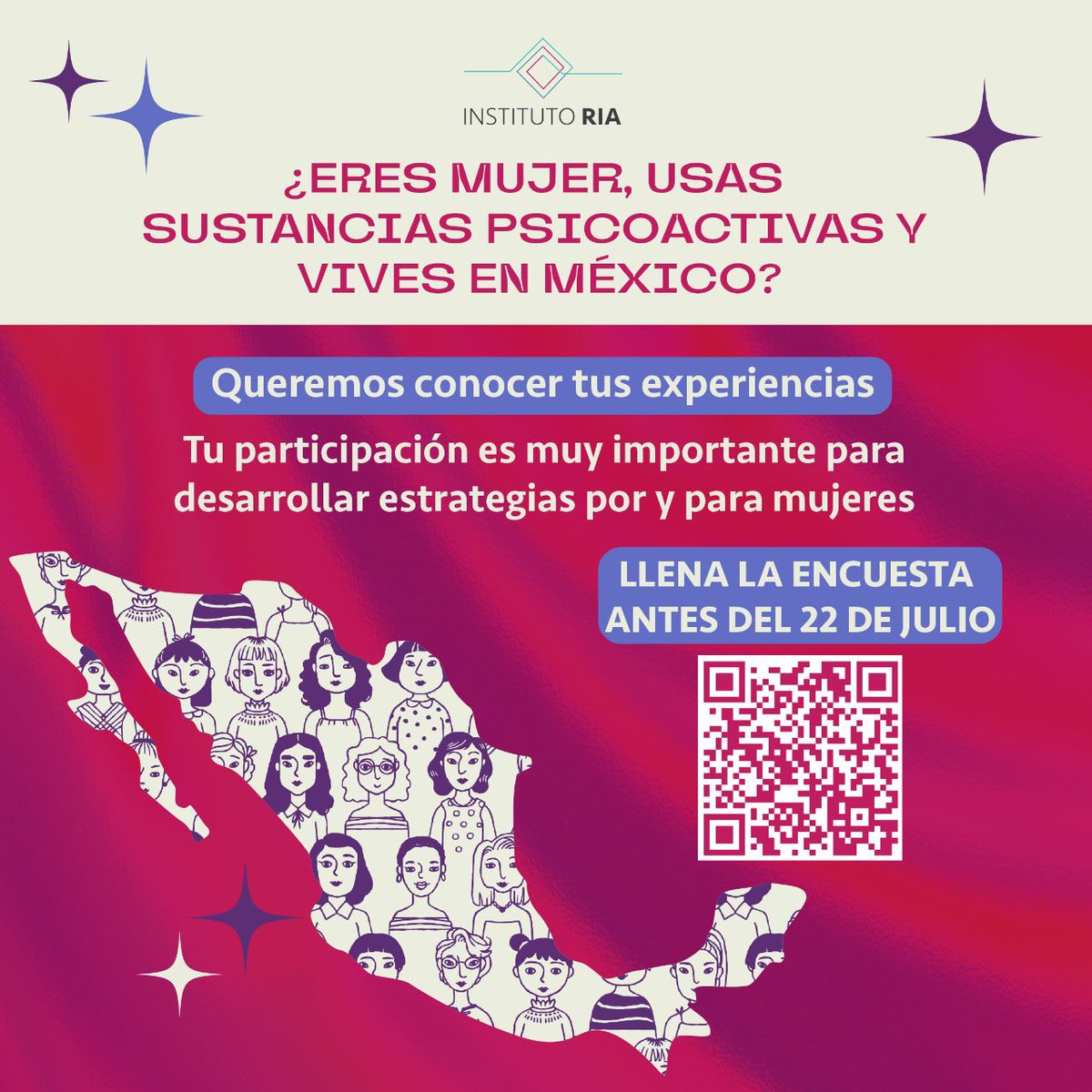 zarasnapp's tweet photo. 💜Estamos buscando mujeres usuarias de sustancias para compartir su conocimiento y  experiencias con servicios de salud. Con el fin proponer mejores políticas públicas y servicios por y para nosotras. 💜 https://t.co/gIqSodXxfF https://t.co/Lj4HjJcMnV