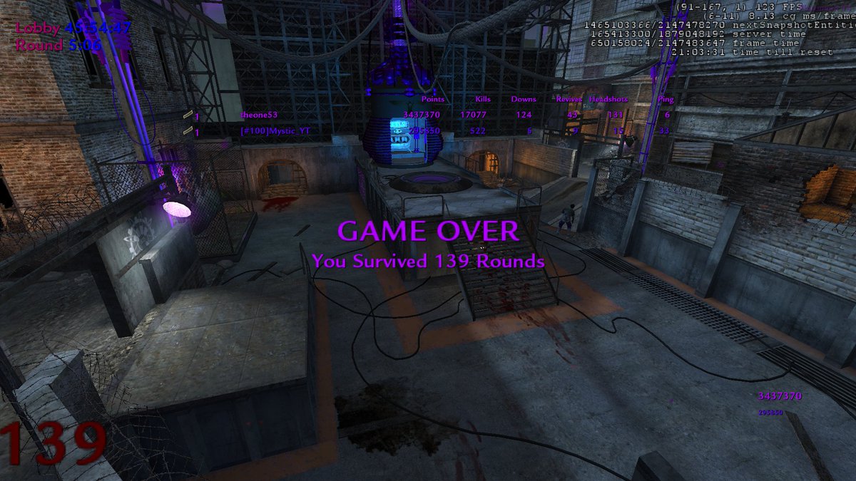 theone53_'s tweet photo. WAW 2p High Rounds Round 139 New World Record. Unlucky no reset D: GG! Massive push from 107 to 139! https://t.co/Rd3Xx2BBOh
