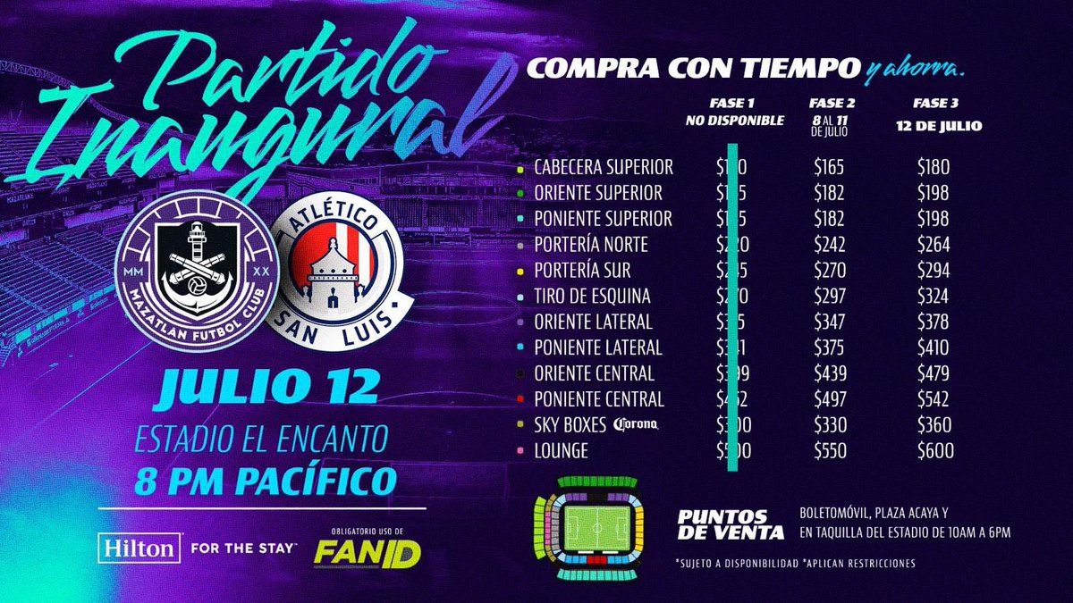 Somos_TR's tweet photo. 🚨ATENCIÓN, CAÑONEROS 🚨

@MazatlanFC recibe al @AtletideSanLuis este viernes en su primer duelo como local del torneo. 🔥⚓️

Adquiere tus boletos con tiempo y ahorra. 👇💸

🛜: https://t.co/rptf8RA6eP https://t.co/5vjapGJoLZ