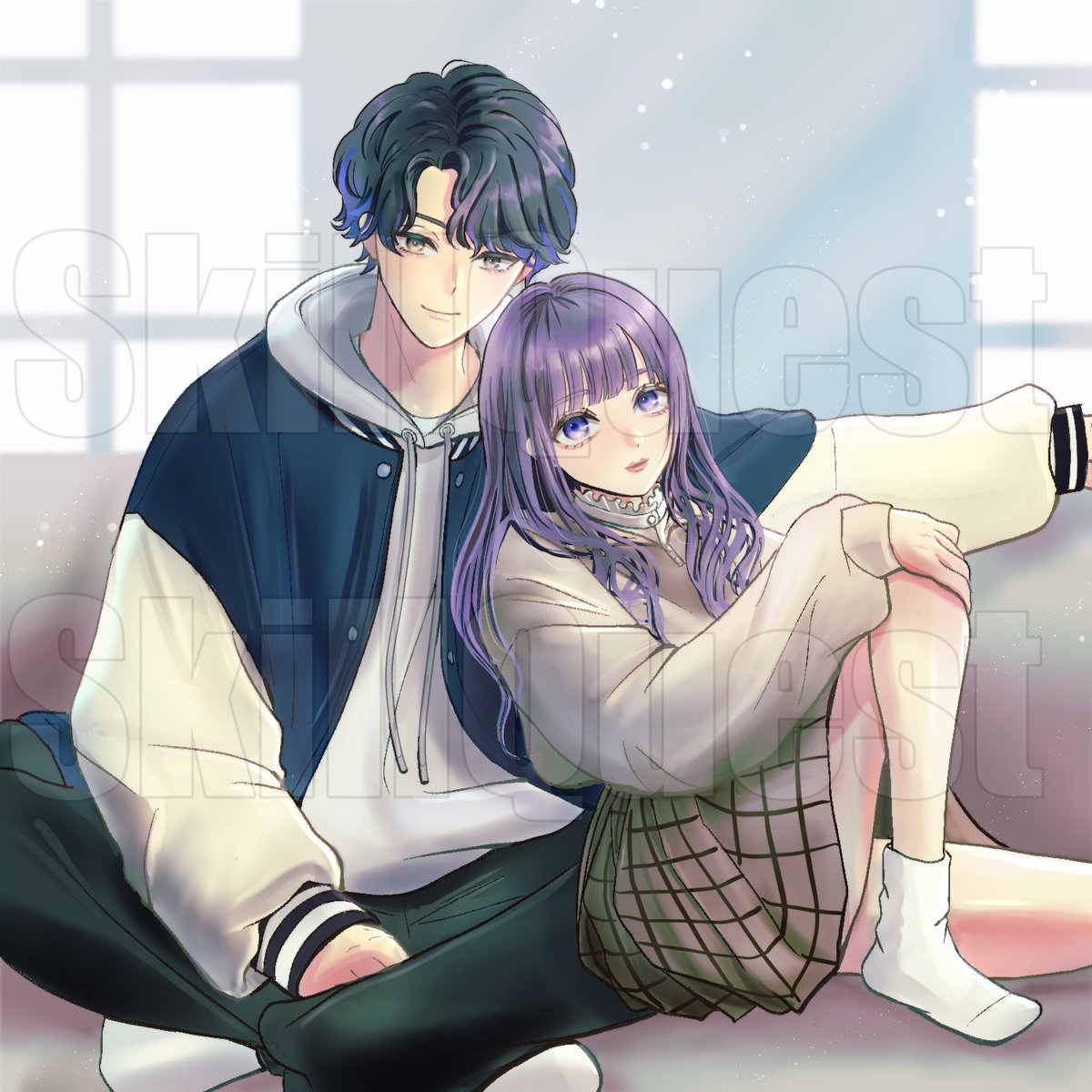 カップル様専用にペア画】 ・二人だけのアイコンイラスト ・記念日に
