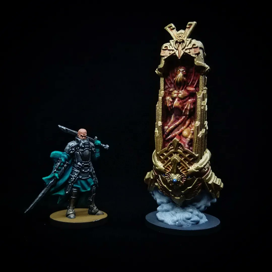 Elle_FireSpray's tweet photo. Captain Aramsham from Dune War for Arrakis and the Guild Navigator from the Spacing Guild expansion by @CMONGames ๐ค๐ฝโจ
Whatcha working on this week?? ๐ค
#miniaturepainting #greenstuffworld #cmongames #dunewarforarrakis #dune #aramsham #harkonnen #spacingguild #nopaintnogain https://t.co/iJh2MxwYFJ