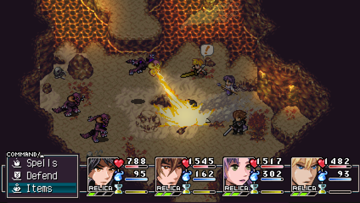 A bit scorching lately 🥵🥵
#indiedev #jrpg #pixelart 

Feels good to be wrapping up dungeon #6 this week! 🎮