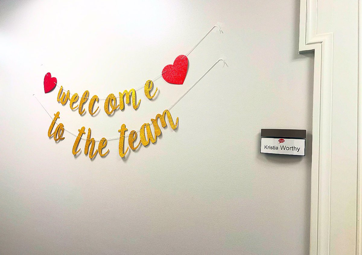 KristiaWorthy's tweet photo. First Day ✅
I’m excited to announce my new role as Talent Acquisition Manager at Yum! Brands! 🍕🍗🌮🍔
I’m so excited to embark on this journey and build upon my HR experience to attract even more top talent for our teams! Let’s go!
#WorthyNotes #CantStopWontStop #HR https://t.co/y9WAYSuuoV