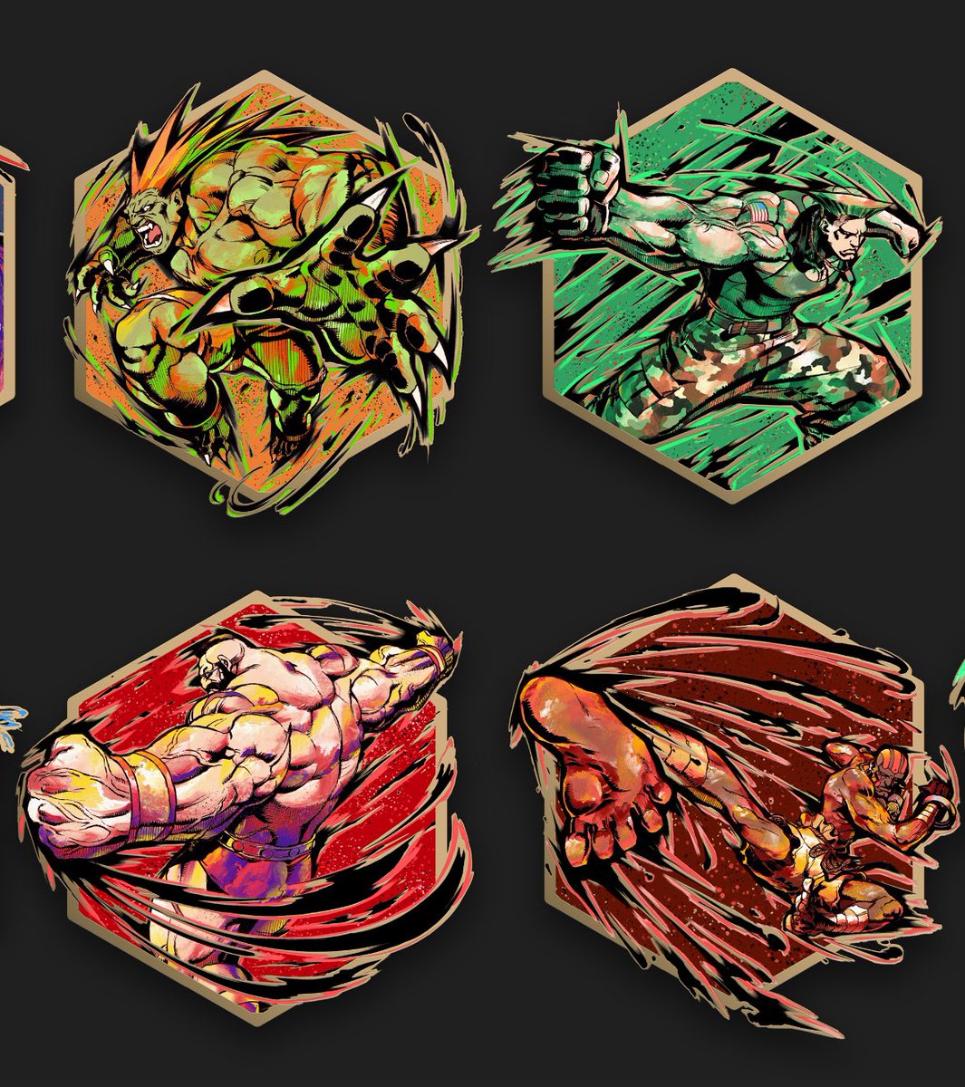 ZenMonkeyStudio's tweet photo. Get ready for our painterly series to take it to the streets with 11 Street Fighter 2 pins! #StreetFighter #Capcom #ZenMonkeyStudios https://t.co/NNSbkPU837