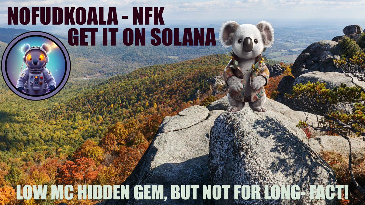 CA: DaATL2dsHTBrNswxrsQjBZF9C3Z1BBr8w4EkDm7vHASN
✅Locked liquidity 
✅ Real team
✅community driven
✅daily promoted by: crypnofud YouTube 
<a href="/CrypNOFUD/">NOFUDKOALA</a>
 #Altcoin #Cryptocurrency #CryptoNews #Crypto #CryptoTwitter #MEME #MEMECOIN #nfk $nfk
Low MC gem! Take a look!