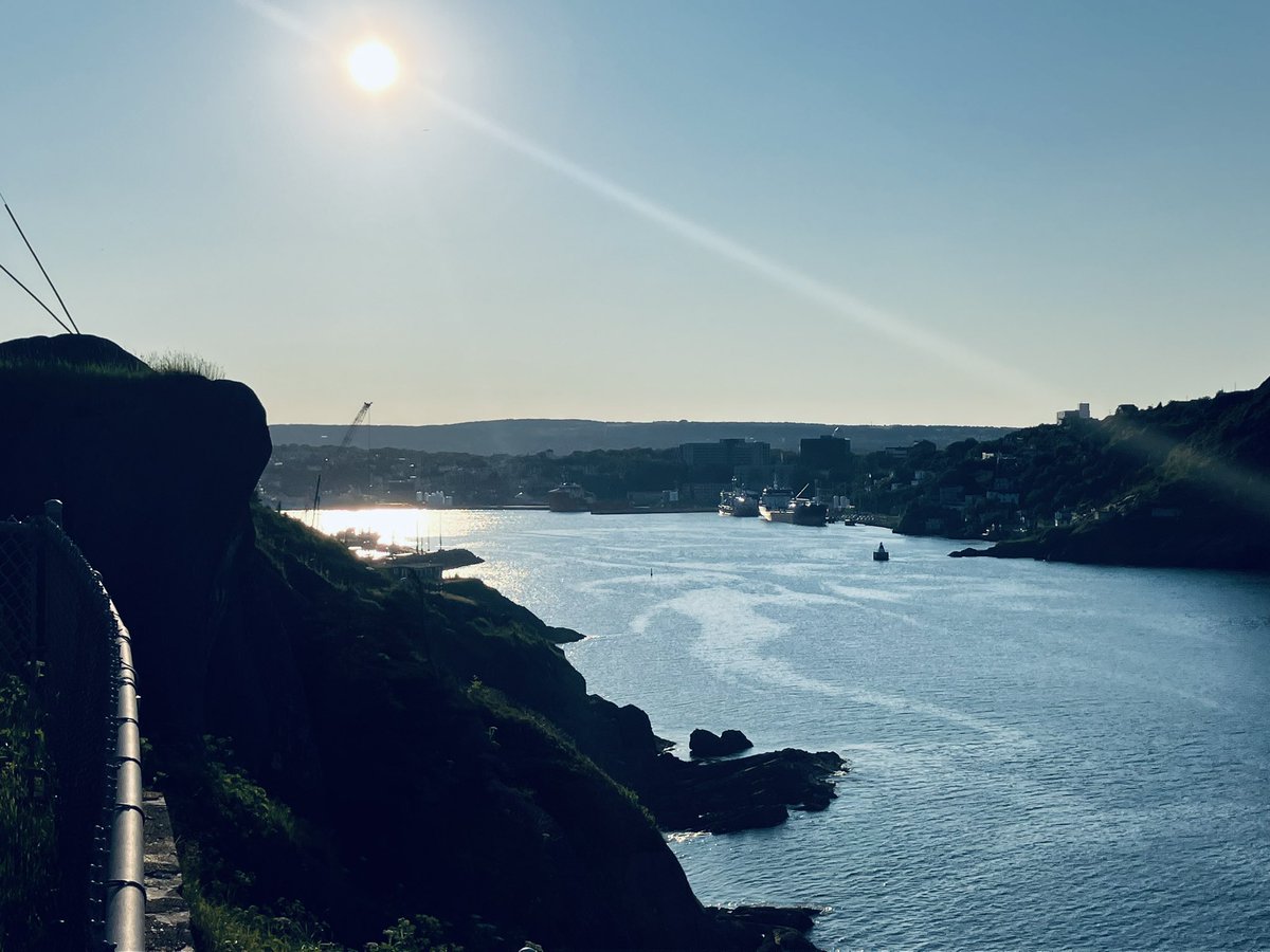Beautiful view of the sun shining down at harbour from Fort Amherst , June 8th , 2O24 ! <a href="/EddieSheerr/">Eddie Sheerr</a> @CityofStJohns