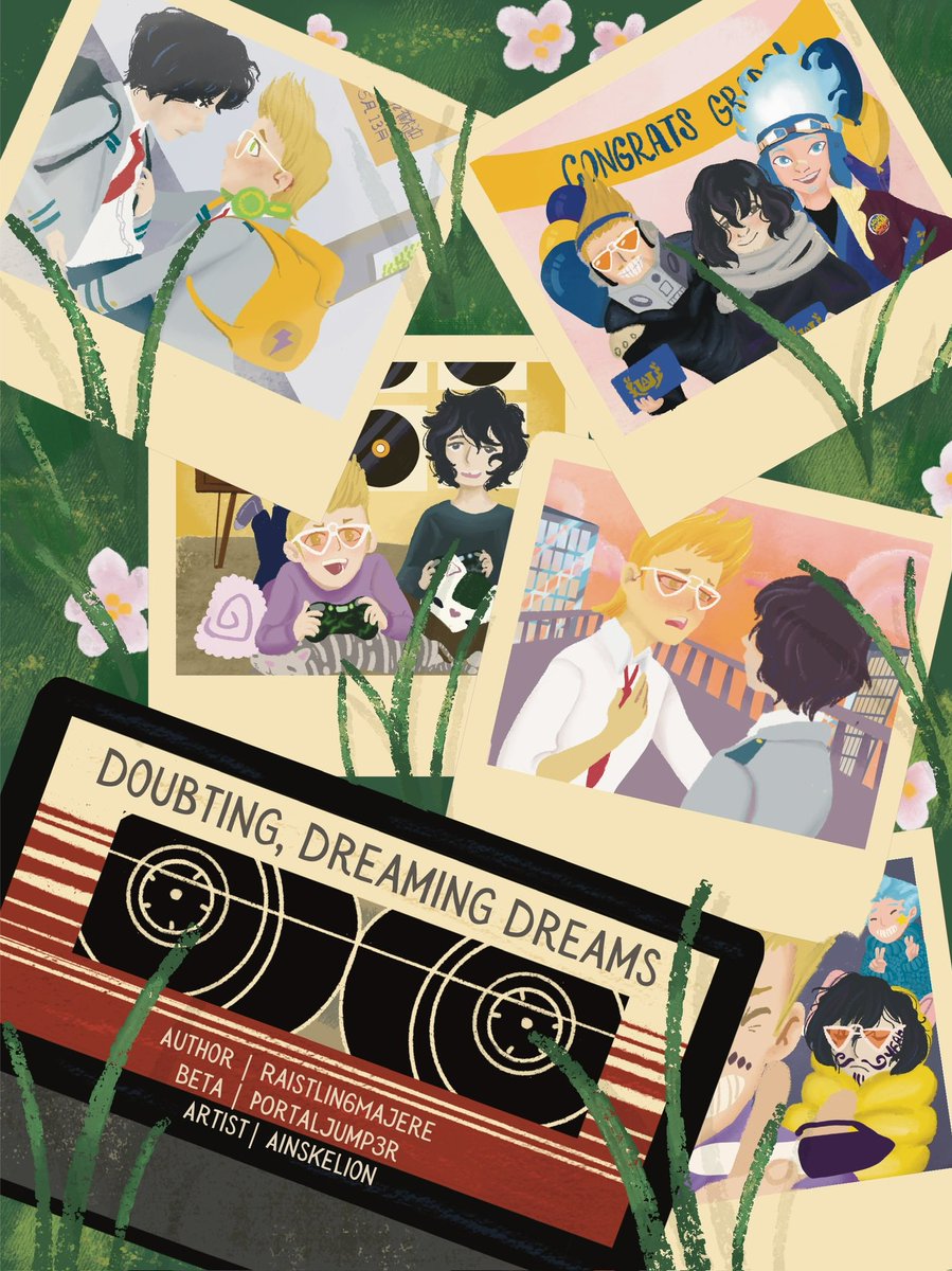 Had a fantastic time 🎉 working in this piece for the @Erasermicbang with my wonderful teammates <a href="/EclipseofMoths_/">Koi</a> and P0rtalJump3r (on ao3). Check out the fic below 👇#erasermicbigbang #mha #bnha #erasermic