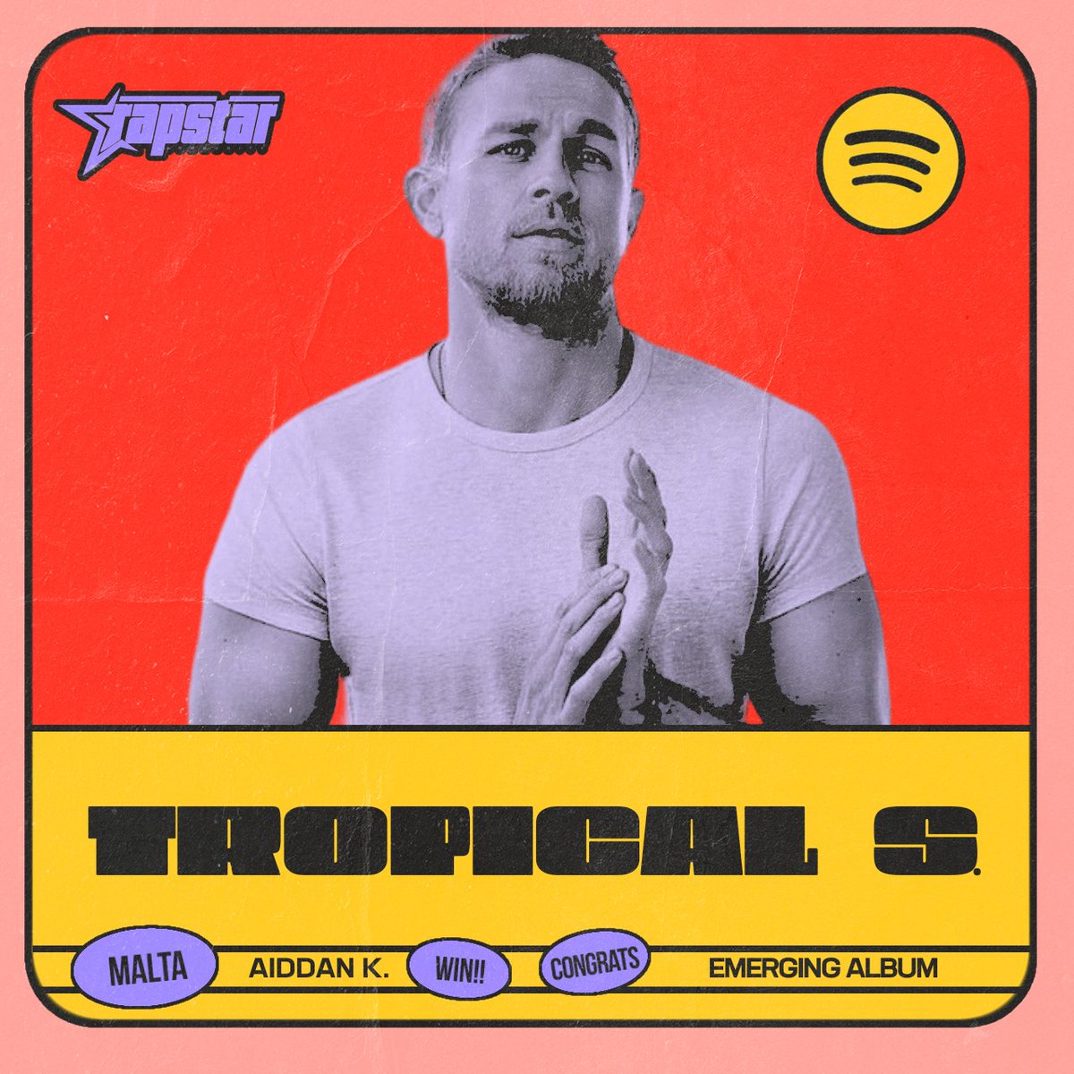 ‘Emerging Album’ is ‘Tropical Season’ by Aiddan King.