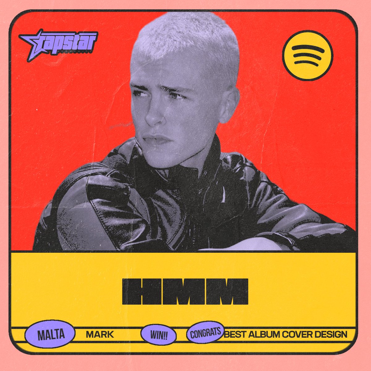 ‘Best Album Cover Design’ is ‘Hunting Machine Man’ by Mark.