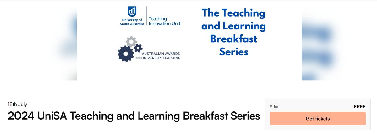 ⭐️I'm presenting at <a href="/unisa/">Unisa</a>'s Teaching &amp; Learning Breakfast series! 🍳 Join me online July 18, 8:30am AEST, to explore "Enhancing students' work readiness." 💼 We'll discuss insights from WIL &amp; employability research 🚀events.humanitix.com/copy-of-2024-u…