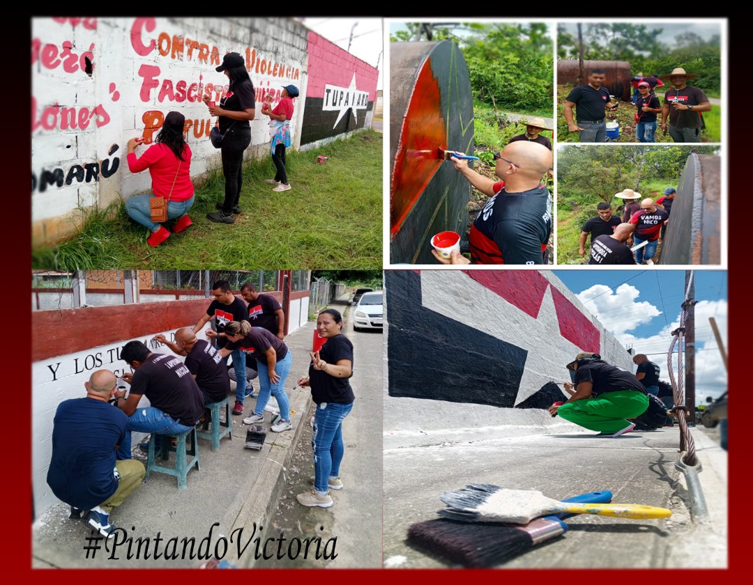 WBenavides_MRT's tweet photo. 🔴⚫ ¿Y los Tupamaros dónde están? #PintandoVictoria, pueblo a pueblo, estado por estado, voto por voto rumbo al #28Jul ¡Apoyando a Nicolás! https://t.co/citigRf9A8