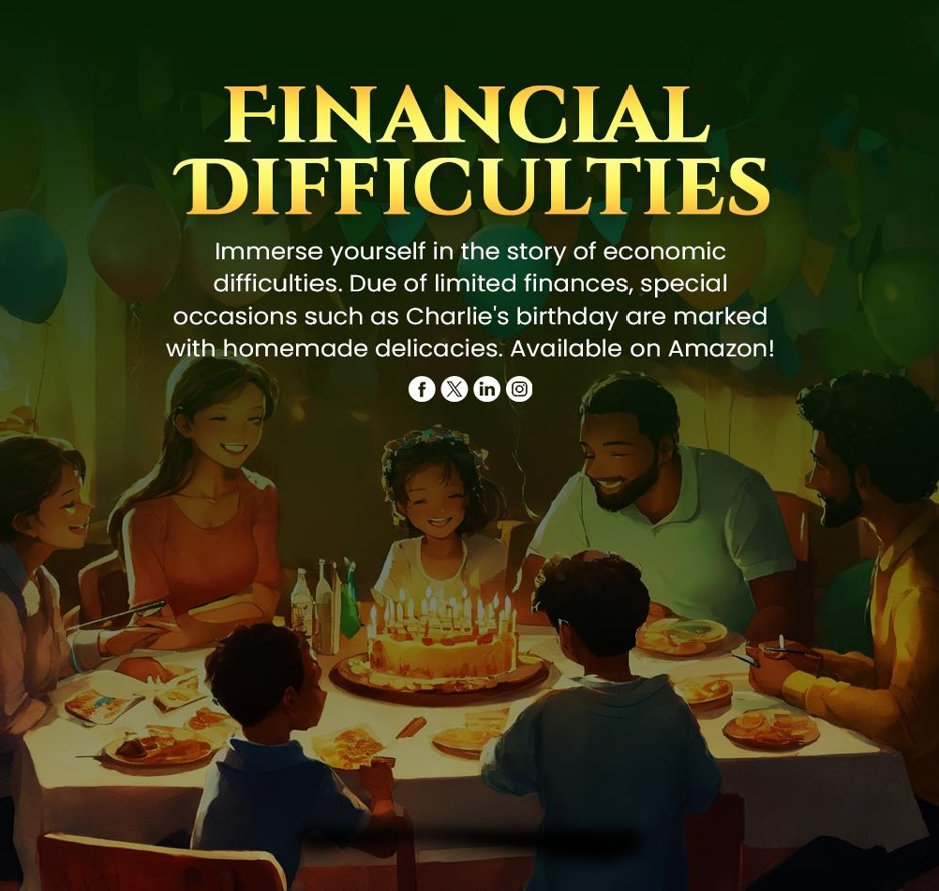 TiffanyBlaton's tweet photo. Financial Difficulties
Immerse yourself in the story of economic difficulties.  Due of limited finances, special occasions such as  Charlie's birthday are marked with homemade delicacies. 

Grab your copy  now! https://t.co/Ui9GavQQS2

#TiffanyBlanton #DemetrasCurse https://t.co/uGqOAhNmBD